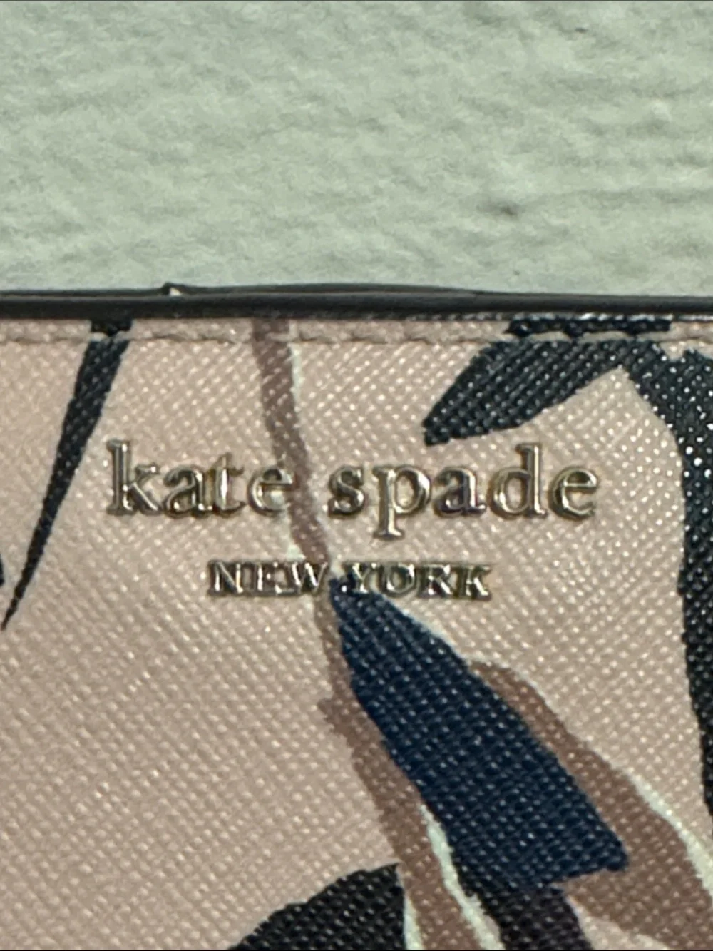 kate spade Pink Floral Print Continental Wallet with Blue Accents - Picture 2 of 9